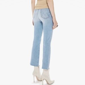 MOTHER The Hustler Fray Jeans Cutting Class Flare Wide Leg Raw Hem Ankle 25